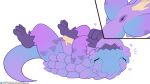 16:9 2026 animal_genitalia belly_rub cloaca diggy_(clash_of_clans) disembodied_hand dragon duo eyelashes feral genitals gradient_skin heart_symbol hi_res humanoid_hands lying male mythological_creature mythological_scalie mythology on_back open_mouth open_smile petting purple_body purple_skin quangdoann scales scalie simple_background smile solo_focus vertical_cloaca white_background widescreen