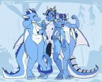 2_penises abs anthro balls big_balls big_penis blue_body blue_scales breasts brother_(lore) brother_and_sister_(lore) canisfidelis collar collar_only diphallism dragon ear_piercing european_mythology female femboy flexing frill_(anatomy) furgonomics genitals group hand_on_hip hand_on_leg hand_on_thigh hi_res horn horn_jewelry inbred_(lore) incest_(lore) incest_marriage jewelry karin_(altrue) keilah_(altrue) kielah_(altrue) male male/female maleherm_(lore) married_throuple membrane_(anatomy) membranous_frill membranous_wings multi_genitalia multi_penis muscular muscular_female mythological_creature mythological_scalie mythology nipple_chain_to_collar nipple_piercing nipples nude penis piercing purple_eyes scales scalie shy sibling_(lore) sibling_incest sister_(lore) sisters_(lore) slightly_chubby smile tail trio twins_(lore) vulva western_dragon white_body white_scales wings