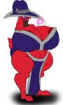 alpha_channel anthro big_breasts blue_eyes bottomwear breasts clothing female glass hat headgear headwear hi-rez_studios hi_res huge_breasts lagomorph leipori leporid loincloth mammal moji_(paladins) paladins_(game) rabbit red_body riku9797 shortstack solo thick_thighs topwear