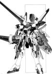  arm_shield asymmetrical_dual_wielding beam_cannon beam_rifle cannon commentary_request directed-energy_weapon dual_wielding energy_gun grenade_launcher greyscale gun gundam holding holding_cannon holding_energy_gun holding_gun holding_weapon kimizuka_aoi legs_apart mecha mecha_focus mobile_suit monochrome multiple_weapons no_humans robot science_fiction shield shoulder_cannon simple_background solo standing too_many_weapons underbarrel_grenade_launcher v-fin v2_assault-buster_gundam victory_gundam weapon white_background 
