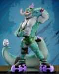 3d_(artwork) 3d_model_showcase abstract_background anthro basketball_uniform bodily_fluids bottomwear clothing clothing_pull collar digital_media_(artwork) drooling egg facial_piercing flashing flexing flexing_bicep footwear furgonomic_piercing furgonomics goat_(movie) green_body green_scales hotpants komodo_dragon lizard looking_at_viewer male modo_olachenko monitor_lizard multicolored_body muscular muscular_anthro nipple_piercing nipples nose_piercing pecs piercing presenting reptile rexwolf saliva scales scalie sharp_teeth shirt shoes shorts sneakers solo sportswear standing tail tail_holding_object tail_piercing tank_top teeth thick_tail tongue tongue_out tongue_piercing topwear two_tone_body uniform wristband yellow_sclera