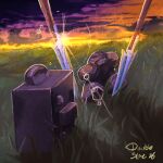 1:1 2026 ambiguous_gender anthro colored death decapitation detailed_background digital_media_(artwork) discord_(app) double_slime grass grassland hate_art hill hillside inanimate_transformation lens_flare melee_weapon petrification plant polearm sculpture severed_body_part severed_head snuff solo spear statue sunset transformation weapon wumpus_(discord)