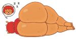 aliasing anthro big_butt biped bodily_fluids bottomless bovid butt butt_focus butt_squish caprine clothed clothing cutaway digital_media_(artwork) english_description eyebrows eyelashes eyes_closed female frown hair hi_res horn huge_butt lammy_lamb lipstick lying makeup mammal on_side orange_body parappa_the_rapper raised_eyebrow red_clothing red_hair red_shirt red_topwear sheep shirt short_hair simple_background sleeping solo sony_corporation sony_interactive_entertainment sound_effects squish sweat sweaty_butt sweaty_legs sweaty_thighs theslashfive thick_thighs topwear um_jammer_lammy vowelless vowelless_sound_effect white_background zzz