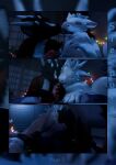 3d_(artwork) absurd_res albino animal_genitalia animal_penis anthro aroused bedroom blush bodily_fluids brown_body brown_fur cetacean_genitalia cetacean_penis claws close-up coco_(hjortar) comic cum cum_in_mouth cum_inside cum_on_face cum_on_penis digital_media_(artwork) dragon ejaculation erection eyes_closed fangs fellatio feral fluid_on_face fur furred_dragon furred_scalie genital_fluids genital_slit genitals group hair hi_res hjortar horn inside licking male male/male masturbation moonfang mythological_creature mythological_scalie mythology night nude open_mouth oral orgasm penile penis purple_body red_eyes scalie sex simple_background sleep_sex sleeping sleeping_nude surprised tail tapering_penis tappa_(hjortar) teeth tongue trio white_body white_fur