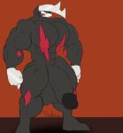 animated animated_gif anthro anthrofied balls big_balls big_penis black_body brad_the_excadrill erection excadrill generation_5_pokemon genitals huge_balls huge_penis male muscular muscular_male nintendo penis pokemon pokemon_(species) riku9797 short_playtime solo