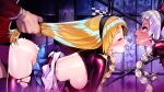  2boys 2girls :o ahegao all_fours alyce_(dohna_dohna) arched_back blonde_hair blue_skirt braid breasts chain chained closed_eyes clothes_lift crying crying_with_eyes_open dark_skin doggystyle dohna_dohna_issho_ni_warui_koto_o_shiyou drooling face-to-face facing_up from_side fucked_silly grabbing_another's_arm grabbing_another's_hair grey_hair group_sex hairband hanging_breasts hetero holding_another's_hair long_hair medium_breasts motion_lines multiple_boys multiple_girls nipples onono_imoko open_mouth orgy pink_eyes pink_thighhighs profile rape saliva sex sex_from_behind siblings sisters skindentation skirt skirt_lift steam sweat tearing_up tears thighhighs torn_clothes torn_thighhighs trembling twin_braids twins twitching vaginal yammy_(dohna_dohna) 