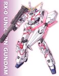  arm_shield bazooka_(gundam) commentary_request energy_sword full_body gradient_background green_eyes gundam gundam_unicorn holding holding_rocket_launcher holding_weapon kimizuka_aoi looking_at_viewer mecha mecha_focus mobile_suit no_humans purple_background robot rocket_launcher science_fiction shield simple_background solo sword two-tone_background unicorn_gundam v-fin weapon white_background 
