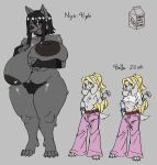 2026 absurd_res age_difference alternative_fashion anthro areola bedroom_eyes bella_(yumspoiledmilk) belly big_areola big_breasts big_nipples big_penis bird_dog black_lipstick black_nose blonde_hair bottomwear bracelet breasts bulge canid canine canis choker clothed clothed_gynomorph clothing collarbone colored_nails curvy_figure dated denim denim_bottomwear denim_clothing digital_media_(artwork) domestic_dog duo ear_piercing ear_ring female flared_pants fur genitals gloves goth grey_body grey_fur gynomorph hair handwear hi_res holding_breast huge_breasts hunting_dog hyper intersex inverted_nipples jeans jewelry larger_female lipstick long_hair long_pants makeup mammal mature_female nails narrowed_eyes navel necklace nipples nude nude_anthro nude_female nyx_(yumspoiledmilk) oversized_clothing oversized_shirt oversized_topwear overweight pants paws penis piercing pink_nails pink_nose ponytail pubes red_eyes red_nails ring_piercing seductive shirt shirtless short_hair size_difference skimpy skinny smaller_gynomorph smaller_intersex smile spaniel stated_adult stated_age tail teeth thick_thighs thong topwear under_boob underwear voluptuous voluptuous_female white_body white_fur yumspoiledmilk
