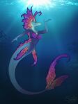  anthro blue_mermare comic cute_eyes digital_drawing_(artwork) digital_media_(artwork) equid equine female fish friendship_is_magic hasbro hi_res horse mammal marine merfolk mermaid_tail mermare my_little_pony pinup pony pose sea smile solo solo_focus split_form sunny_way water 