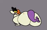  animated big_butt bodily_fluids butt female green_body imp looking_at_viewer overweight overweight_female pipca_(character) purple_tail shaking_butt short_playtime superiorfox sweat yellow_eyes 