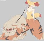  arcanine big_breasts braixen breasts cooliehigh female female_penetrated fur generation_1_pokemon generation_6_pokemon grey_background hi_res male male/female male_penetrating male_penetrating_female multicolored_body multicolored_fur nintendo nude orange_body orange_fur penetration pokemon pokemon_(species) sex simple_background size_difference small_dom_big_sub video_games 
