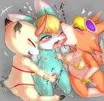  &lt;3 animal_crossing anthro audie_(animal_crossing) blue_body blue_fur blush bodily_fluids canid canine canis cervid clothing erect_nipples eyewear eyewear_on_head female fingering french_kissing fur genital_fluids genitals grey_background group handjob hi_res kissing kneeling lagomorph leaking_precum leporid looking_pleasured male male/female mammal masturbation narrowed_eyes nintendo nipple_fetish nipple_play nipples orange_body orange_fur orgasm orgasm_face penile penis precum pussy_juice rabbit sasha_(animal_crossing) sex shino_(animal_crossing) simple_background sitting smile sunglasses sunglasses_on_head sweat swimwear trio video_games wolf xanadu_corona yellow_body yellow_fur 