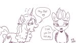  &lt;3 16:9 bubble dialogue drunk english_text equid equine feral flirting hasbro horn izzy_moonbow_(mlp) line_art mammal mlp_g5 monochrome my_little_pony pegasus pony-berserker simple_background substance_intoxication text unicorn white_background widescreen wings zipp_storm_(mlp) 