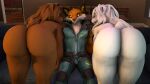  16:9 anthro barely_visible_genitalia barely_visible_pussy big_butt breasts brown_bear bubble_butt butt canid canine clothed clothing dasha_(petruz) epic_games female fennix_(fortnite) fortnite fox fully_clothed furniture genitals group hair hi_res inside kyleroo looking_at_viewer looking_back male mammal nataliya_(petruz) nude petruz_(copyright) polar_bear presenting presenting_hindquarters pussy side_boob sitting smile sofa teeth trio ursid ursine video_games widescreen yellow_eyes 