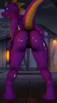  activision anthro butt claws dragon female genitals hi_res horn looking_at_viewer nipples nude pussy scalie solo spyro spyro_the_dragon video_games 