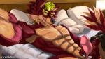  absurd_res anthro bed canid canine canis dragon furniture genitals hi_res humanoid male mammal penis rookiehiller solo wagon(species) wolf 