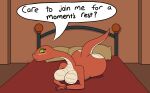  absurd_res anthro bed big_butt blush butt elden_ring english_text female fromsoftware furniture hi_res looking_at_viewer lying lying_on_bed marcodile on_bed on_front reptile scalie snake solo text video_games wide_hips zorayas 