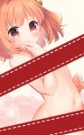  1girl bell blush censored commentary_request completely_nude groin hair_bell hair_ornament jingle_bell motoori_kosuzu navel nude open_mouth orange_eyes orange_hair sen1986 solo stomach touhou twintails two_side_up upper_body 