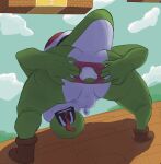  :d anus ass ass_focus egg_laying from_behind from_below highres mario_(series) no_humans non-web_source open_mouth screaming smile spread_anus testicles top-down_bottom-up what yoshi 