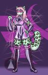  anthro arrowbishop boots clothing felid female footwear gloves handwear hi_res korps! latex latex_armwear latex_clothing latex_gloves legwear mammal pantherine rubber rubber_clothing rubber_suit snow_leopard supervillain tara thigh_boots thigh_highs 