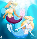  absurd_res animaniacs anthro breasts cranebear duo female genitals hi_res lola_bunny looney_tunes marine merfolk minerva_mink pussy sea split_form warner_brothers water 