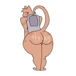  animated anonymous_artist anthro domestic_cat felid feline felis hi_res male mammal solo stray_(video_game) twerking 