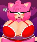  2022 3barts 4k abstract_background absurd_res accessory amy_rose anthro big_breasts blush bouncing_breasts bra breast_jiggle breasts cleavage clothed clothing curvaceous curvy_figure dialogue digital_drawing_(artwork) digital_media_(artwork) english_text eulipotyphlan eyelashes female frilly frilly_bra frilly_clothing frilly_panties frilly_underwear fur green_eyes hair hair_accessory hairband headband hedgehog hi_res hourglass_figure huge_breasts jiggling mammal motion_lines multicolored_body multicolored_fur navel open_mouth panties pink_body pink_fur pink_hair sega short_hair simple_background smile solo sonic_the_hedgehog_(series) talking_to_viewer tan_body tan_fur text thick_thighs tongue two_tone_body two_tone_fur underwear underwear_only voluptuous wide_hips 
