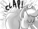 apple apple_tree applejack_(mlp) ass_clapping ass_up big_butt butt clothing cowboy_hat cutie_mark equid equine eyebrows eyes_closed female feral freckles friendship_is_magic fruit_tree hair hasbro hat headgear headwear hi_res horse huge_butt long_hair mammal motion_lines my_little_pony onomatopoeia open_mouth ota_(artist) plant pony quadruped simple_background solo sound_effects text thick_thighs tree twerking white_background 
