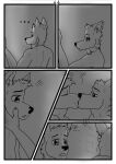  aariel anthro axel canid canine comic duo hi_res kissing male male/male mammal wolfyalex96 