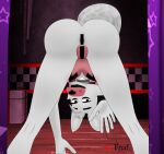  2022 3d_(artwork) absurd_res animatronic anthro breasts butt canid canine clothed clothing digital_media_(artwork) female five_nights_at_freddy&#039;s five_nights_at_freddy&#039;s_2 fox fur hair hi_res machine mammal mangle_(fnaf) robot scottgames smile solo text video_games xvifnaf 