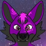  anthro canid canine ears_up fox fur low_res male mammal nebula solo star 