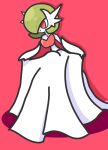  1girl absurdres gardevoir gloves highres mega_evolution mega_gardevoir mega_pokemon no_humans non-web_source pokemon red_eyes 