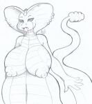  2011 anthro apode areola big_breasts big_pussy breasts desbjust draconcopode fangs female furgonomics furry-specific_piercing genitals hi_res huge_breasts legless lips monochrome naga nipples non-mammal_breasts nude open_mouth piercing pussy reptile scales scalie serpentine sketch snake snake_hood snake_hood_piercing solo thick_bottom_lip traditional_media_(artwork) willow_(desbjust) 