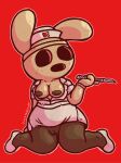  absurd_res animal_crossing anthro bottomwear breasts brown_body clothed clothing coco_(animal_crossing) empty_eyes eyeless female footwear genitals gyroid hat headgear headwear hi_res lagomorph leporid mammal maskedfurry medical_instrument microskirt miniskirt nintendo nipples no_underwear nurse_clothing nurse_hat nurse_headwear nurse_uniform open_clothing open_shirt open_topwear partially_clothed pussy rabbit scalpel scientific_instrument shirt shoes simple_background skirt solo surgical_instrument topwear uniform video_games 
