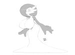  2022 big_breasts big_eyes big_hands breasts cleavage clothed clothing curvy_figure female filedew gardevoir generation_3_pokemon greyscale huge_breasts humanoid looking_down monochrome nintendo nipple_outline pokemon pokemon_(species) pseudo_clothing solo tight_clothing video_games wide_hips 