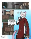  asian_clothing chinese_clothing clothing comic east_asian_clothing fantasy fur hi_res legwear male mammal mouse murid murine red_eyes rodent solo stockings tavern thibbycat white_body white_fur xin_(thibbycat) 
