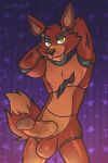  absurd_res animatronic anthro balls bedroom_eyes black_nose canid canine canis clothing dasoka digital_media_(artwork) ears_up erection exposed_endoskeleton fangs five_nights_at_freddy&#039;s five_nights_at_freddy&#039;s_2 fox foxy_(fnaf) fur genitals gesture glistening glistening_body glistening_genitalia glistening_nose glistening_penis glowing glowing_eyes hair hi_res humanoid_genitalia joints lagomorph looking_at_viewer machine male mammal narrowed_eyes nude penis pose presenting presenting_balls presenting_penis purple_background red_body red_fur red_hair robot scottgames seductive simple_background smile solo suggestive suggestive_gesture tail_motion tail_tuft tailwag teasing text tuft vein veiny_penis video_games yellow_eyes 