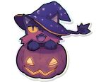  absurd_res clothing food fruit generation_7_pokemon halloween hat headgear headwear hi_res holidays jack-o&#039;-lantern litten nintendo plant pokemon pokemon_(species) pumpkin video_games witch_hat 