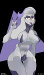  absurd_res anthro big_breasts bovid breasts caprine covered_tits cybernetics cyberpunk difis female genitals goat hi_res koza machine mammal mature_female piercing pussy solo thick_thighs tongue tongue_out 