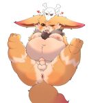  &lt;3 2022 anthro anus balls belly big_belly blush butt dragon_night800 erection genitals gnar_(lol) hi_res kemono league_of_legends male mammal moobs navel nipples overweight overweight_male penis riot_games small_penis solo video_games yordle 