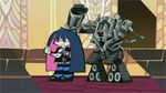  animated animated_gif lowres megatron panty_&amp;_stocking_with_garterbelt parody stocking_(psg) transformation transformers 