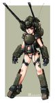  antiaircraft_weapon flugabwehrkanonenpanzer_gepard hossan mecha_musume military original personification solo 