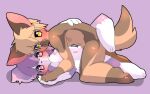  &lt;3 &lt;3_eyes absurd_res ambiguous_gender anthro brown_body brown_fur duo from_front_position fur heart_catchlight hi_res leg_over_butt looking_at_viewer lying missionary_position multicolored_body multicolored_fur okazu on_back pose purple_body purple_fur reference_guide sex sex_positions two_tone_body two_tone_fur 