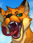  3:4 absurd_res anthro bodily_fluids fangs feral fur gaping_mouth hi_res imminent_vore mouth_shot ms.sunrise open_mouth saliva solo teeth tongue tongue_out vore 