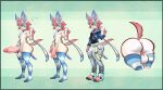  absurd_res anonymous_artist anthro balls big_penis bulge butt clothing colored_nails eeveelution erection flaccid generation_6_pokemon genitals hair hi_res humanoid_genitalia male model_sheet nails nintendo nipples nude oliver_(character) penis pokemon pokemon_(species) solo sylveon tagme video_games 