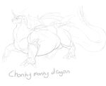  3_toes absurd_res chubby_feral chubby_male dragon feet feral forehead_horn front_horn hi_res horn line_art male scalie simple_background sketch small_wings solo spicydrag0n spikes toes western_dragon white_background wings 
