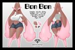  anthro big_breasts black_eyes bottomwear breasts brown_body butt clothing female fur generation_4_pokemon gold_(metal) gold_jewelry hi_res jewelry lagomorph leporid lopunny mammal model_sheet nintendo pink_body pink_fur pokemon pokemon_(species) president_alexander rabbit red_eyes shiny_pokemon shorts solo thighs video_games white_clothing 