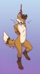  anthro canid canine dipstick_tail female fox genitals hanged hi_res inner_ear_fluff kuroi_kamome mammal markings noose pussy snuff solo struggling tail_markings tongue tongue_out tuft 