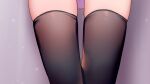 1girl brown_thighhighs highres jacket legs lower_body meito_(maze) original pink_jacket skindentation solo sparkle thighhighs 