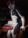  anthro athletic balls big_penis bodily_fluids canid canine canis cum domestic_dog erection genital_fluids genitals hi_res huge_penis husky inside katarhein knot leaking_cum male mammal night nordic_sled_dog nude penis precum sebastian_the_husky smile solo spitz thick_penis tongue tongue_out 